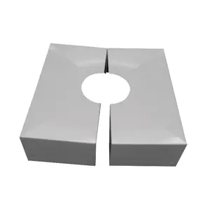 Couvercle pour plaque de base pour drapeau 6-8 mt en aluminium blanc