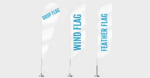 Drapeaux en forme de larme