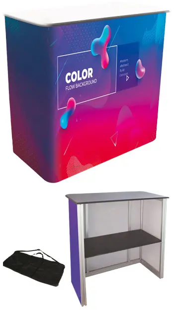 Bureau droit en aluminium