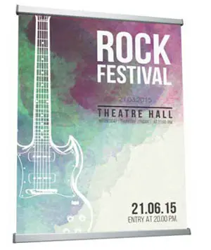 Barres d'accrochage pour affiches en aluminium L 50 cm