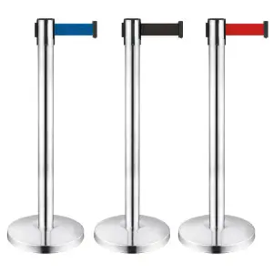 Poteau à sangle étirable - Rubans et poteaux guide-file