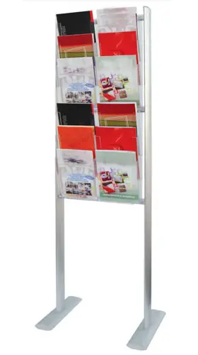 Global 12 poches Structure pour l'exposition de brochures