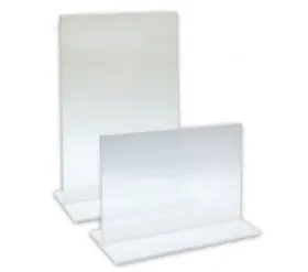 Infotasca 10x15 cm vertical  Exposant en plexiglass de banc pour feuilles A4