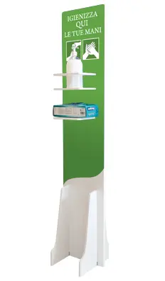 Support distributeur vert