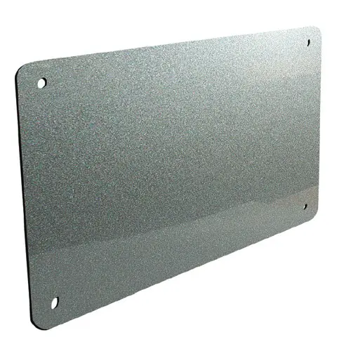 Plaque d'argent brillant 30x20 cm