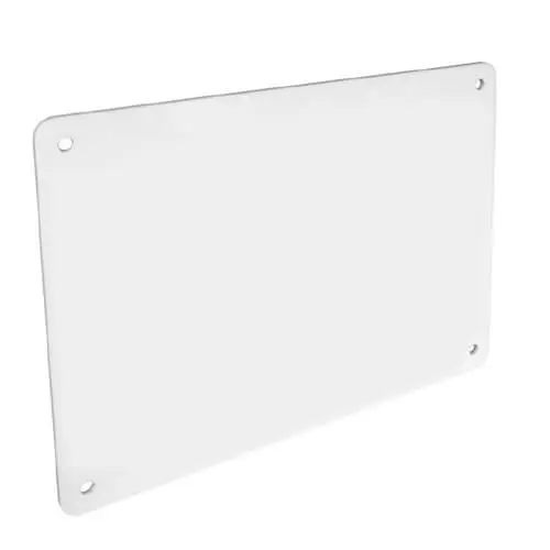 Plaque blanche mate 30x20 cm 