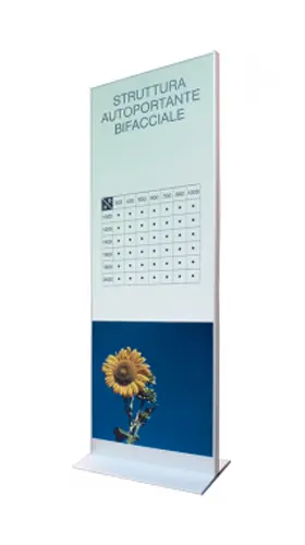 Totem Hi Tech 71x200 cm avec panneau frontal