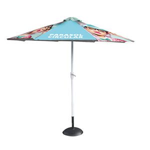 Parasol circulaire pour activités promotionnelles