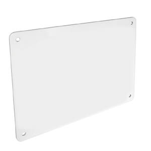 Plaque en plexiglas blanc opaque