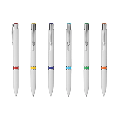 Stylo Perla en plastique avec inserts colorés