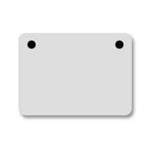 2 Trous de coins supérieurs