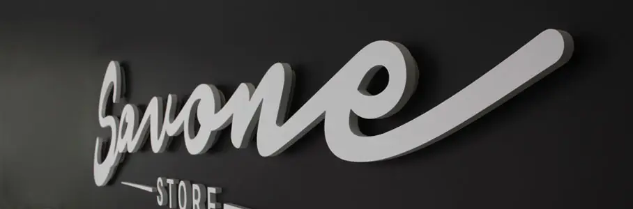 Lettres, logos ou formes 3D en forex pvc de 19 mm d'épaisseur